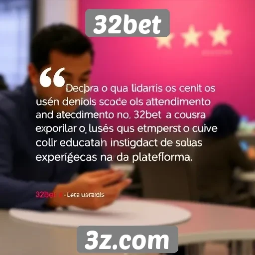 Feedback dos usuários sobre o atendimento ao cliente no 32bet