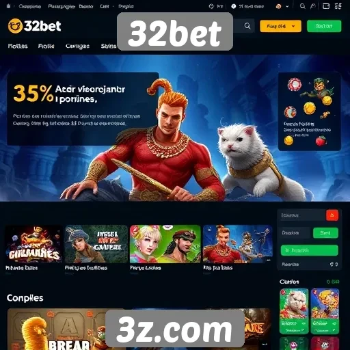 Atualizações recentes na interface do site 32bet